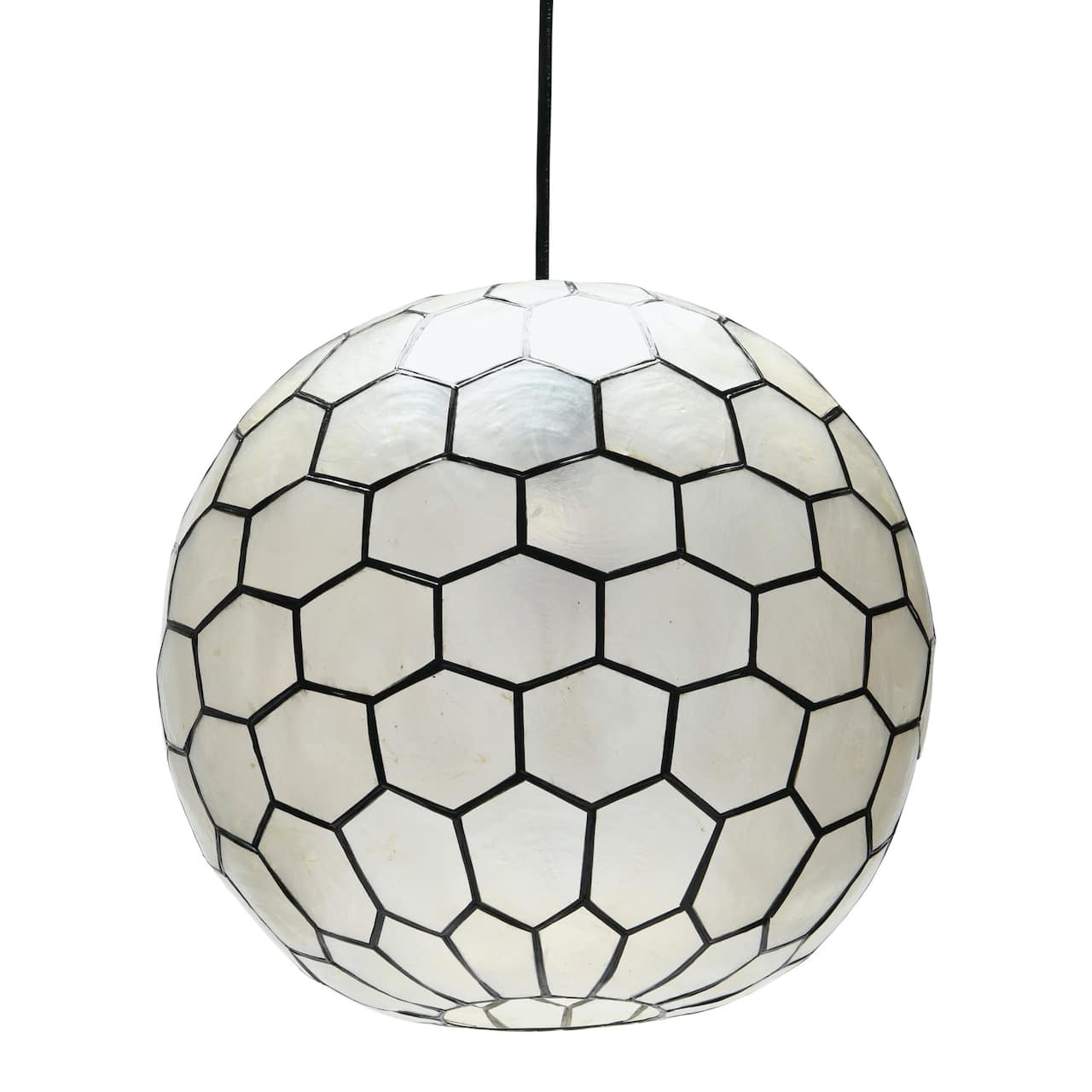 Hello Honey® Capiz Honeycomb Ceiling Light